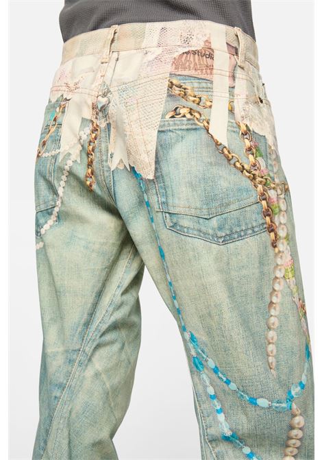 losse fit jeans 2006 woman white and green ACNE STUDIOS | AK0981AET